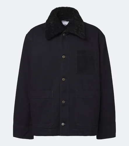 Giacca di jeans con shearling - Bottega Veneta - Modalova