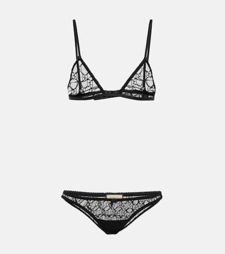 GG tulle bra and underwear set - Gucci - Modalova