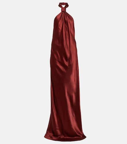 Halterneck satin gown - Ann Demeulemeester - Modalova