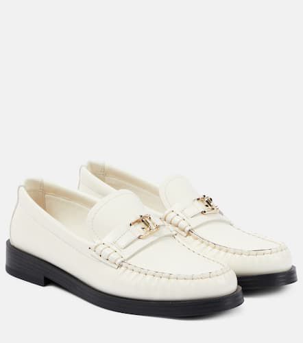 Addie logo leather loafers - Jimmy Choo - Modalova