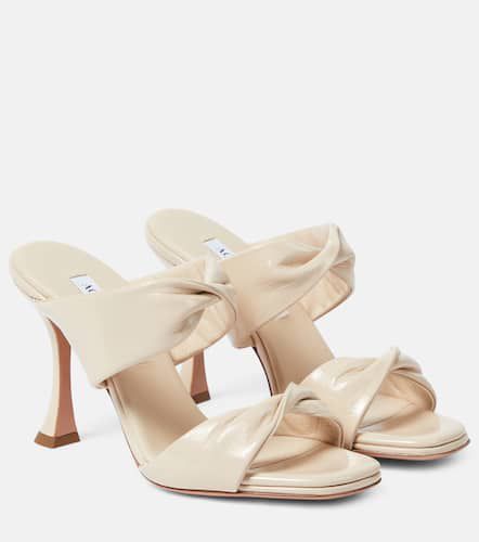 Aquazzura Twist 95 leather mules - Aquazzura - Modalova