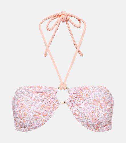 Muskmelon Bay paisley bandeau bikini top - Heidi Klein - Modalova