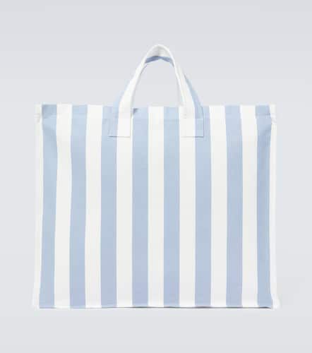 Large striped cotton canvas tote bag - King & Tuckfield - Modalova