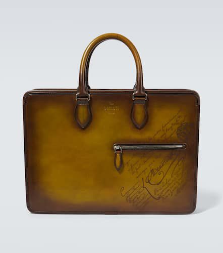 Un Jour Scritto leather briefcase - Berluti - Modalova