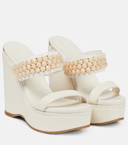 Amoure Wedge 130 leather sandals - Jimmy Choo - Modalova