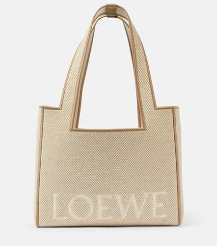 Borsa Font Medium in canvas - Loewe - Modalova