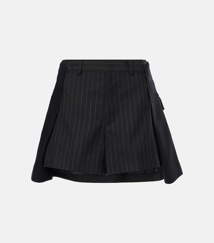 Sacai Chalk stripe wool shorts - Sacai - Modalova