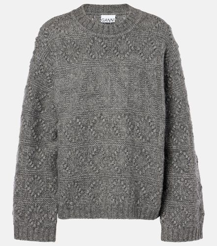 Ganni Pullover in lana e cotone - Ganni - Modalova