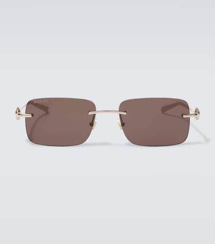 Gucci Eckige Sonnenbrille Horsebit - Gucci - Modalova