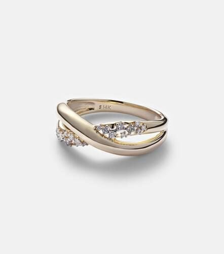 Glitterati Kiss 14kt ring with diamonds - Stone and Strand - Modalova