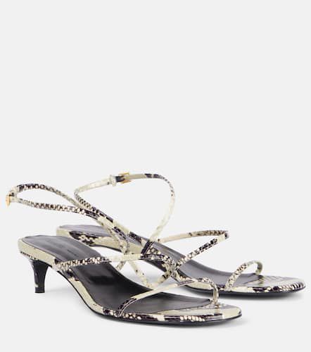 Loop 35 snake-effect leather sandals - Khaite - Modalova