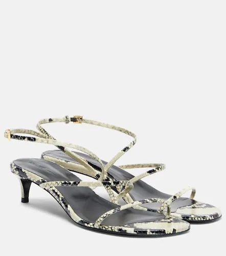 Loop 35 snake-effect leather sandals - Khaite - Modalova