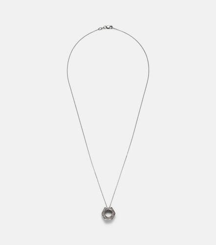 Halskette Nut Pendant aus Sterlingsilber und 18kt Weißgold mit Diamanten - Ileana Makri - Modalova