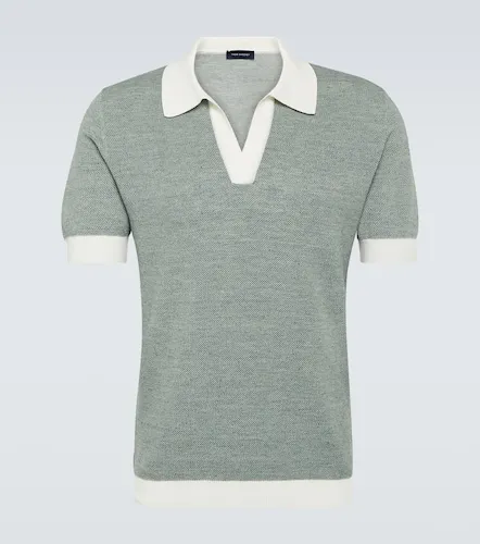 Thom Sweeney Polo in cotone e lino - Thom Sweeney - Modalova