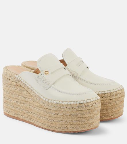 Leather espadrille wedges - Gianvito Rossi - Modalova