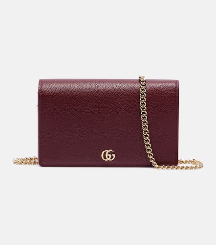 GG Marmont leather wallet on chain - Gucci - Modalova
