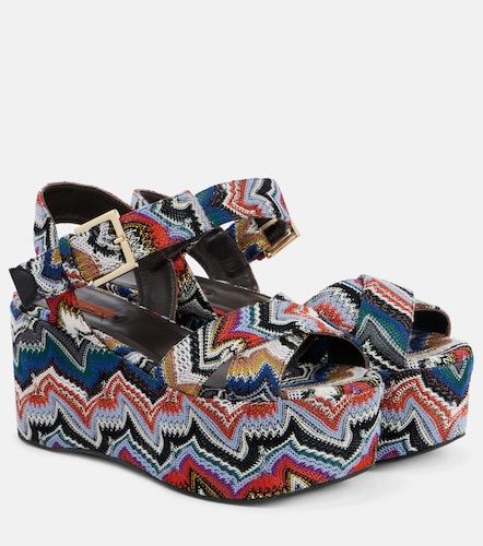 Sandali Julia Raschel con lamé e platform - Missoni - Modalova