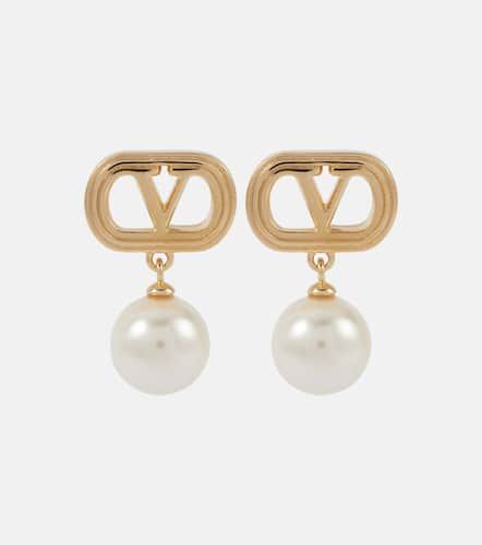 VLogo faux pearls earrings - Valentino - Modalova