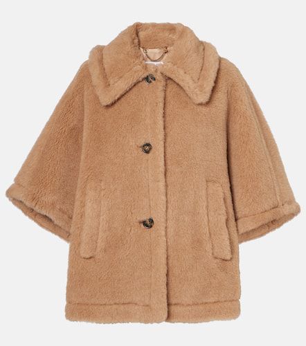 Tenebre alpaca, cashmere and silk teddy cape - Max Mara - Modalova