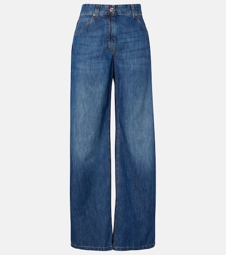 Jeans a gamba larga - Brunello Cucinelli - Modalova