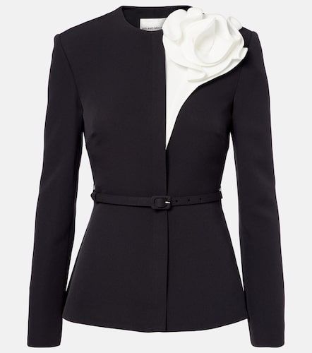 Blazer de crepé con péplum - Roland Mouret - Modalova