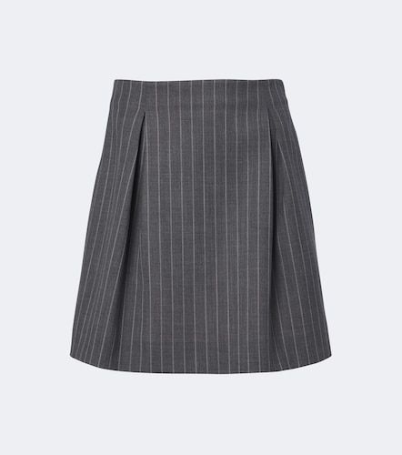 Pinstripe virgin wool miniskirt - Valentino Garavani - Modalova