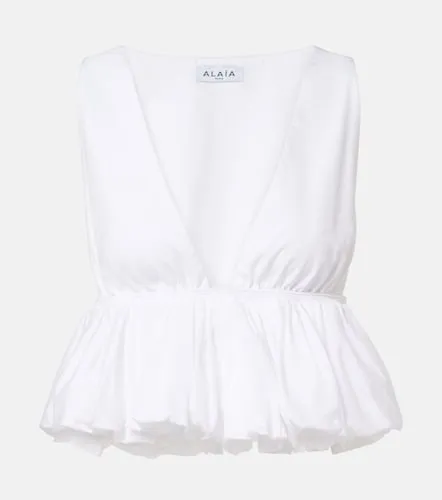 Alaia Peplum cotton top - Alaia - Modalova