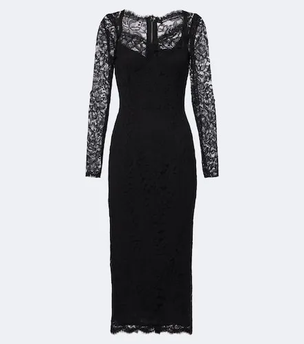 Vestido midi de encaje - Dolce&Gabbana - Modalova