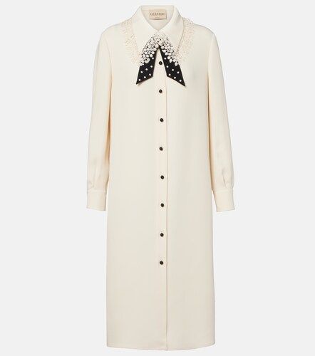 Abito midi in Cady Couture con pizzo - Valentino - Modalova