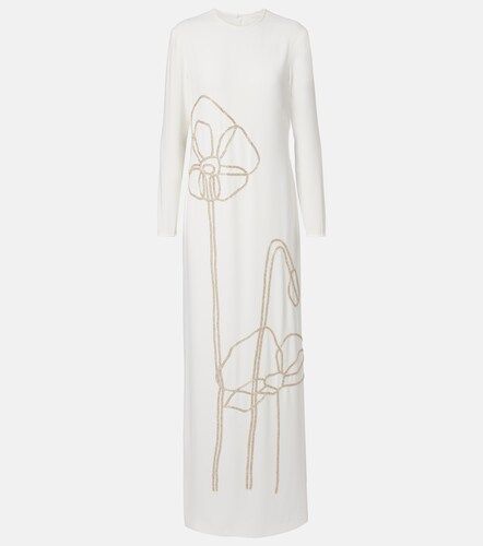 Zarie embellished crepe gown - Costarellos - Modalova