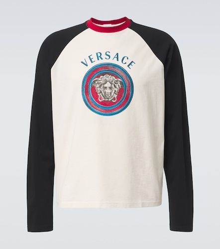 Camiseta Medusa de jersey de algodón - Versace - Modalova