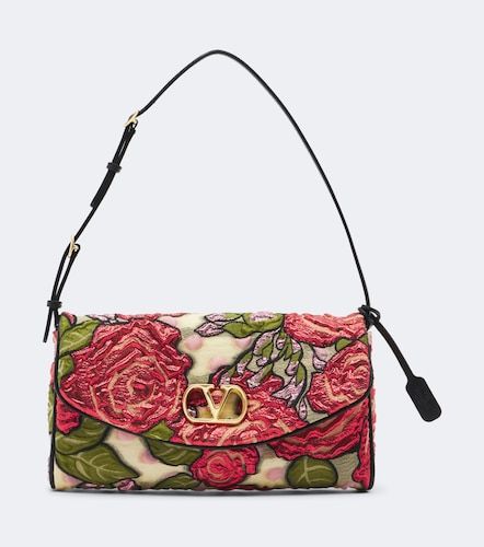 Bolso al hombro DeVain Small de jacquard con VLogo - Valentino Garavani - Modalova