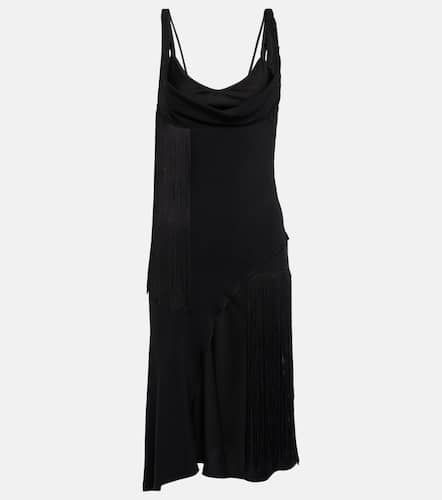 Fringe-trimmed asymmetric minidress - Victoria Beckham - Modalova