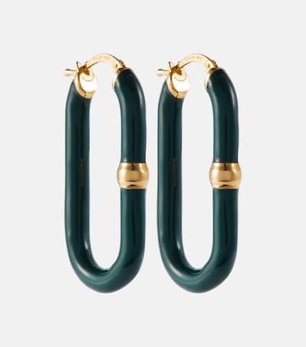 Ohrringe Chains aus Sterlingsilber mit Emaille, 18kt vergoldet - Bottega Veneta - Modalova