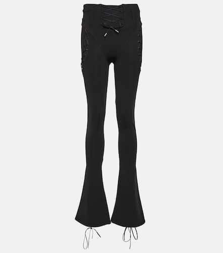 Off-White Laced cutout flared pants - Off-White - Modalova