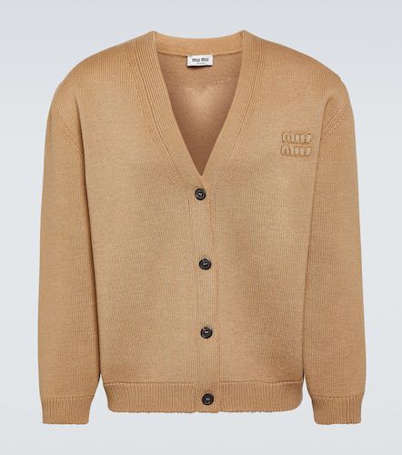 Cardigan aus einem Wollgemisch - Miu Miu - Modalova