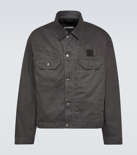 Face cotton canvas jacket - Acne Studios - Modalova