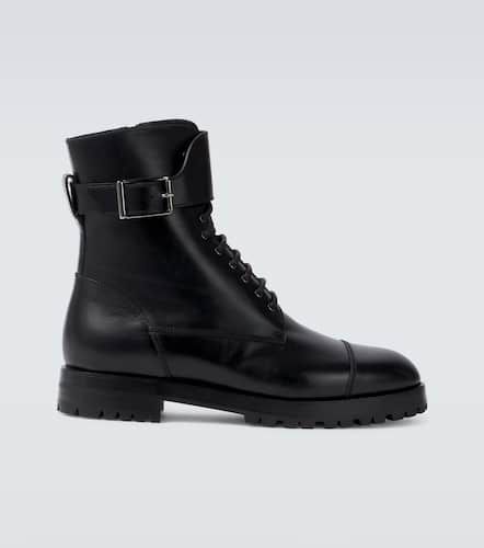 Buloko leather combat boots - Manolo Blahnik - Modalova