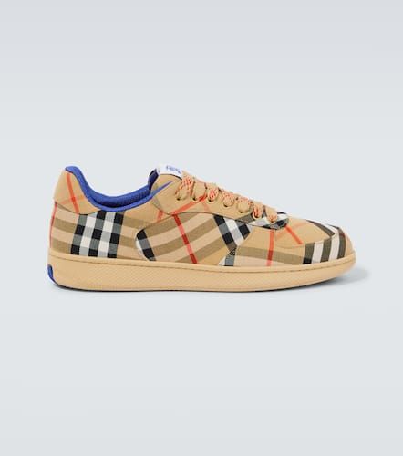 Check canvas sneakers - Burberry - Modalova