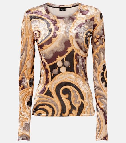 Etro Paisley velvet top - Etro - Modalova