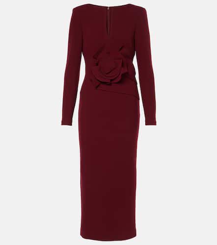 Floral wool crÃªpe midi dress - Roland Mouret - Modalova