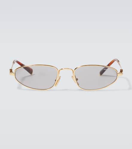 Logo oval sunglasses - Miu Miu - Modalova