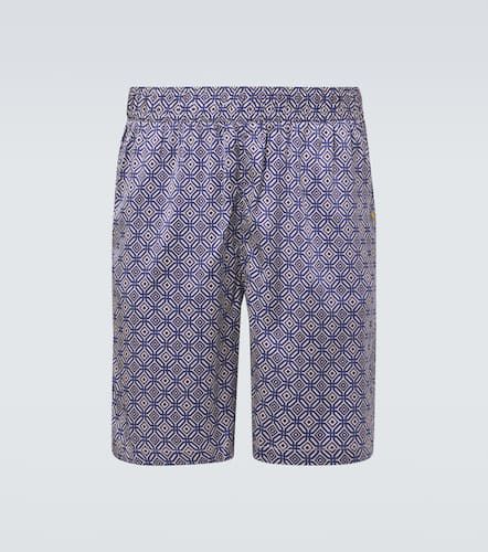 Palma silk-blend Bermuda shorts - Frescobol Carioca - Modalova