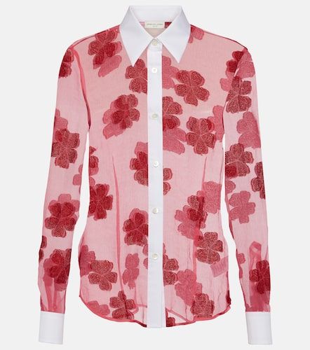 Camisa en jacquard de algodón floral - Dries Van Noten - Modalova