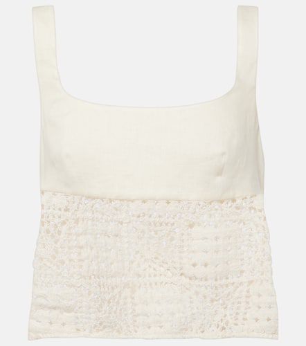 SIR Rayure linen crop top - SIR - Modalova