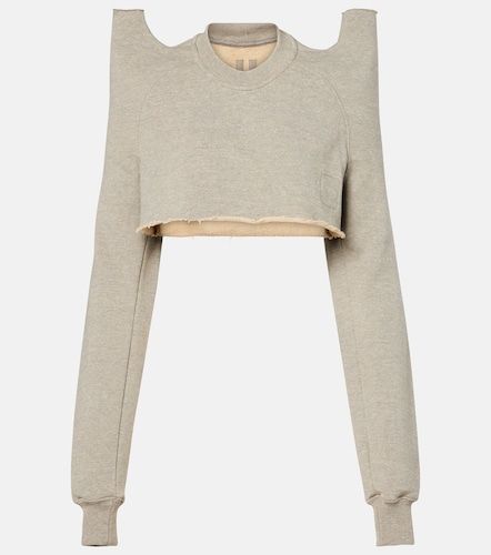 Sudadera cropped en mezcla de algodón - Rick Owens - Modalova
