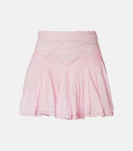 Minifalda de algodón con encaje - Marant Etoile - Modalova
