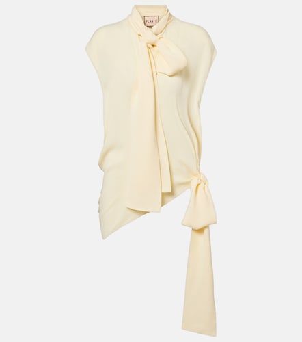 Plan C Blusa asimmetrica con fiocco - Plan C - Modalova