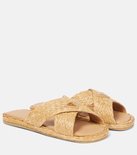 Prada Raffia slides - Prada - Modalova