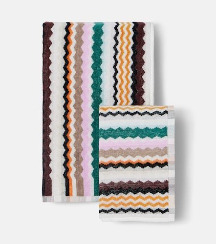 Set di 2 asciugamani Aura in cotone a zig zag - Missoni - Modalova